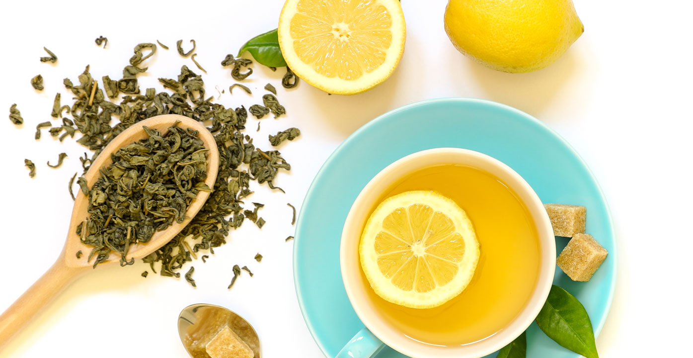 green tea, honey & lemon juice for oily skin